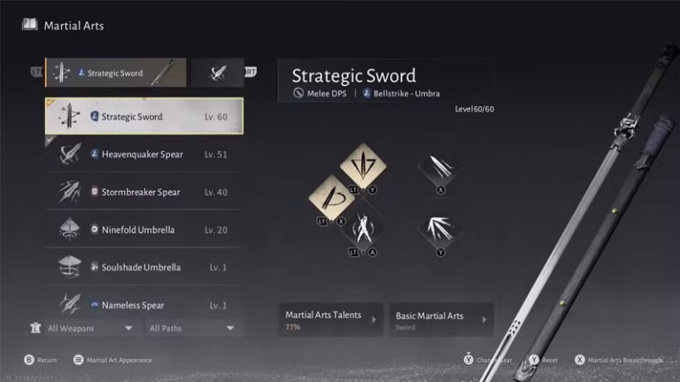 Strategic Sword Build Where Winds Meet