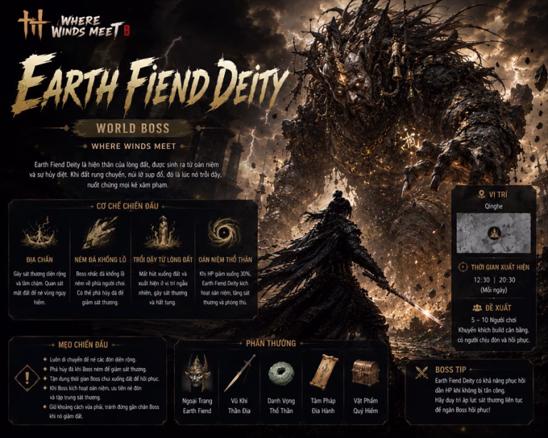 Where Winds Meet - World Boss Earth Fiend Deity