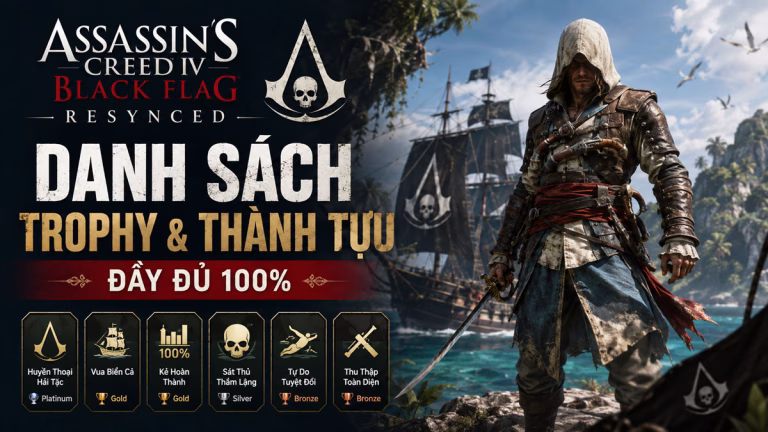 Danh Sách Trophy & Thành Tựu Đầy Đủ — AC Black Flag Resynced