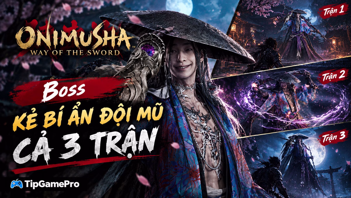 Sasaki Ganryu (Onimusha: Way of the Sword) – Cách Đánh Bại Cả 3 Trận